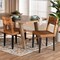 Bali & Pari Manrico Modern Bohemian Wood and Natural Rattan 2-Piece Dining Chair Set 238-2PC-13218-ZORO - alternate 7